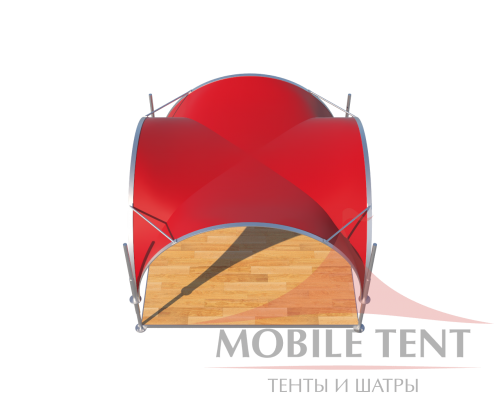 Арочный шатёр 5х5 — 25 м² Схема